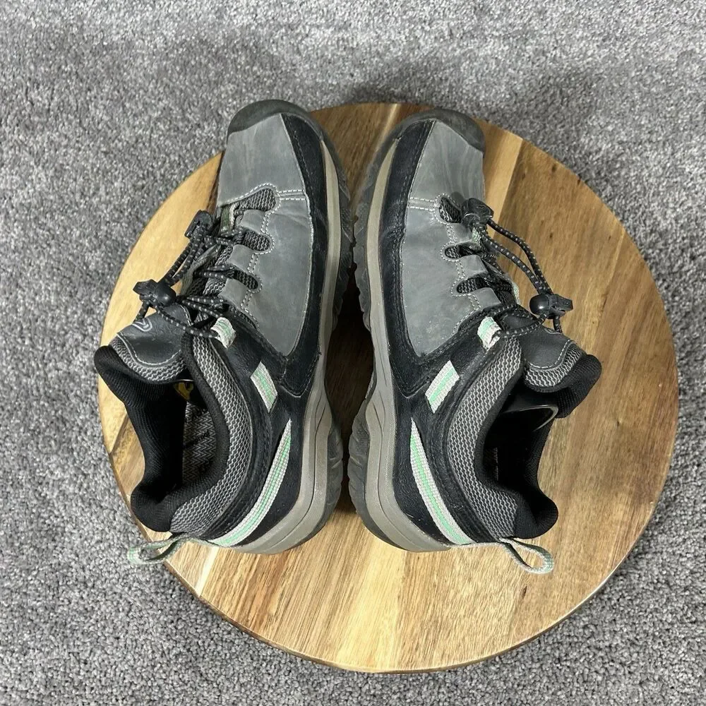 KEEN Targhee Low Kids Youth Size 2 Gray Waterproof Hiking Trail Shoes Used